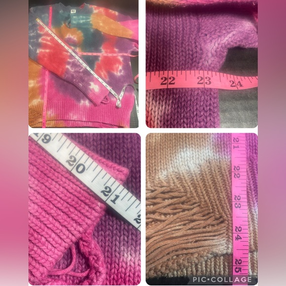BEAUTIFUL NSF ANABELLE CREWNECK TIE DYE DISTRESSED OVERSIZED SWEATER MED $398! - Picture 16 of 16
